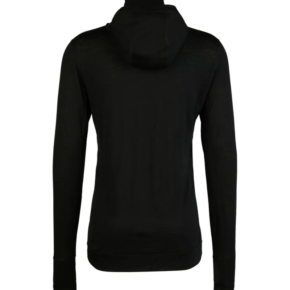 Aclima Trekkingbekleidung|Wanderbekleidung-- LightWool Hoodie - Merinopullover Jet Black