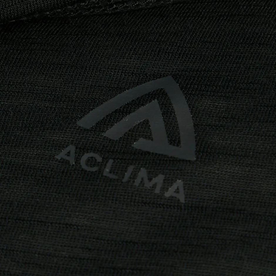 Aclima Trekkingbekleidung|Wanderbekleidung-- LightWool Hoodie - Merinopullover Jet Black