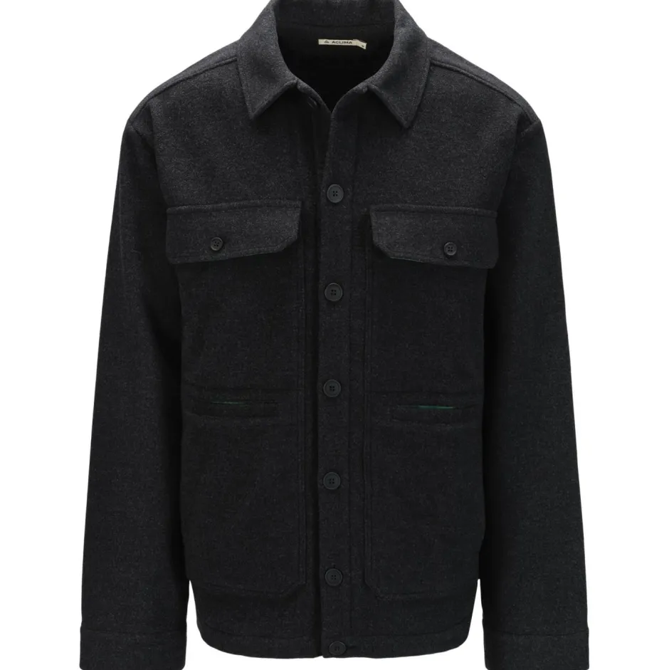 Aclima Jacken|Wanderbekleidung-- ReBorn Lumber Jacket - Hemd Dark Grey Melange