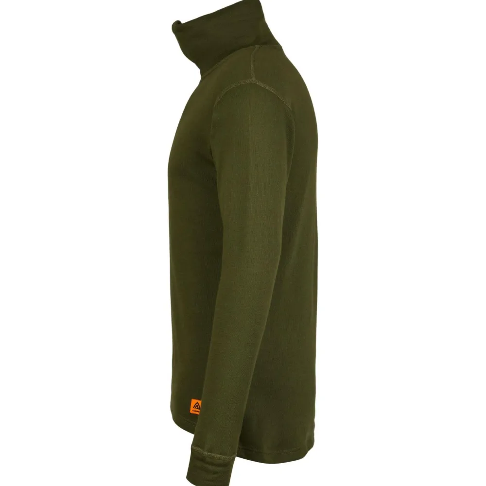 Aclima - Woolterry Polo - Merinoshirt Olive Night Sale