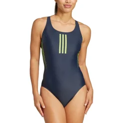 adidas Bademode-- Women's 3-Stripes Rubber Graphic Swimsuit - Badeanzug Black