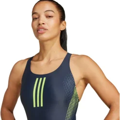 adidas Bademode-- Women's 3-Stripes Rubber Graphic Swimsuit - Badeanzug Black