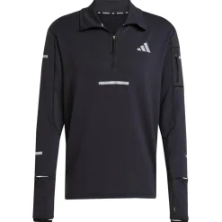 adidas Laufbekleidung|Shirts, Hemden & Longsleeves-- adi365 Running Climawarm+ Half Zip - Laufshirt Black