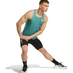 adidas Laufbekleidung|Shirts, Hemden & Longsleeves-- Adizero Archive Running Singlet - Laufshirt Powder Teal