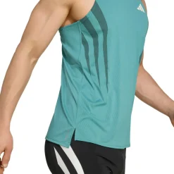 adidas Laufbekleidung|Shirts, Hemden & Longsleeves-- Adizero Archive Running Singlet - Laufshirt Powder Teal