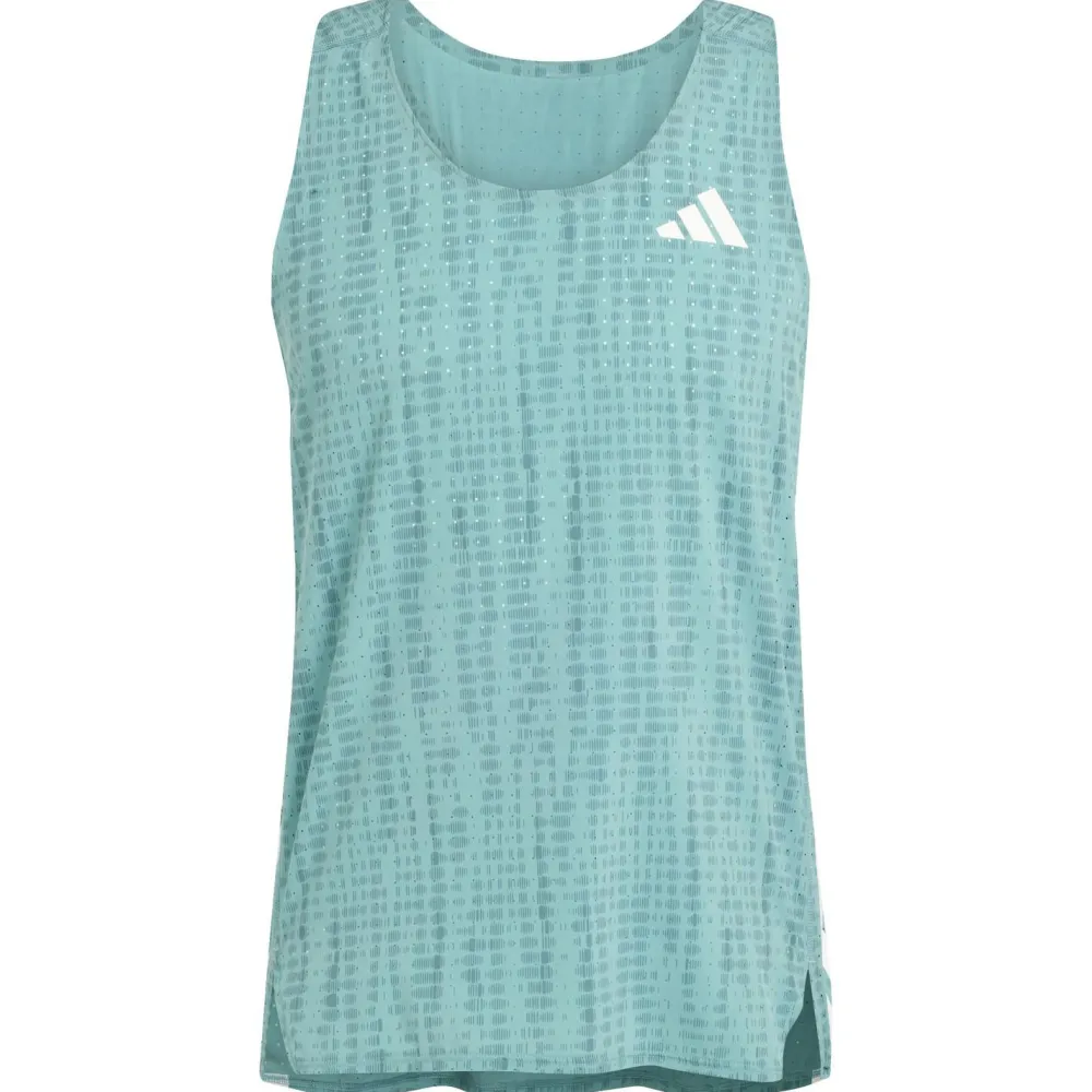 adidas - Adizero Running Singlet - Laufshirt Powder Teal / Preloved Teal Sale