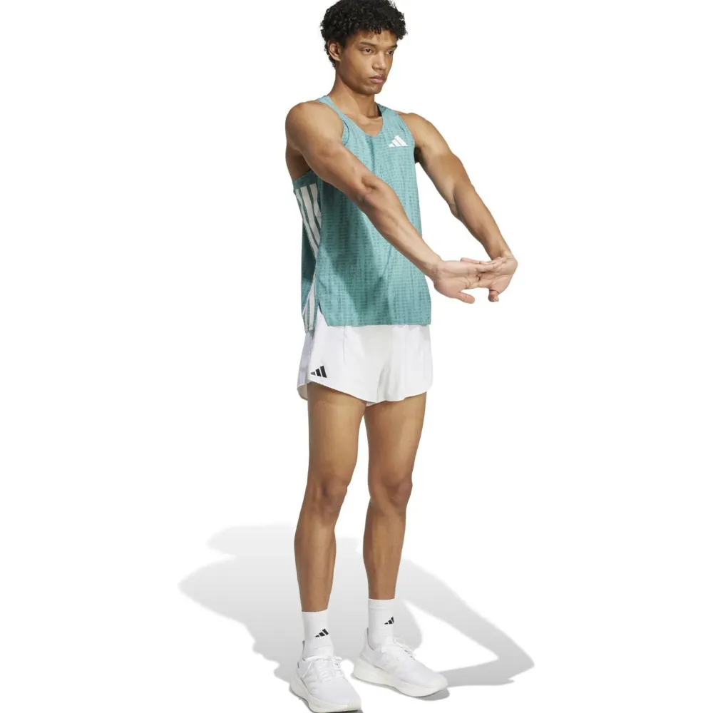 adidas - Adizero Running Singlet - Laufshirt Powder Teal / Preloved Teal Sale