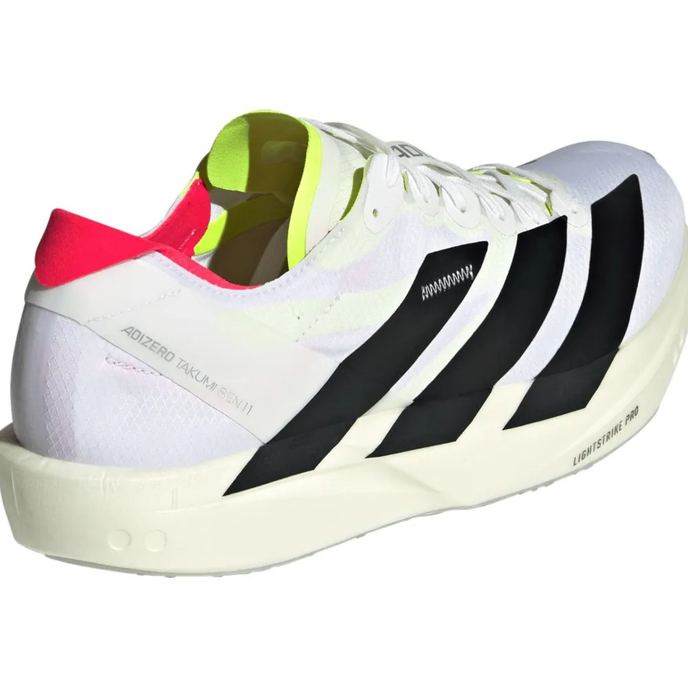 adidas - Adizero Takumi Sen 11 - Runningschuhe FTWR White / Lucid Orange / Lucid Red
