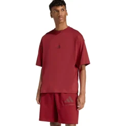 adidas Alltagsbekleidung|T-Shirts-- Future Icons 3 Bar Logo Tee - T-Shirt Active Maroon