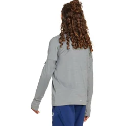 adidas - Kid's Goto PZ 1/4 Zip Longsleeve Tee - Longsleeve Grey Three / Grey One / Reflective Silver Online