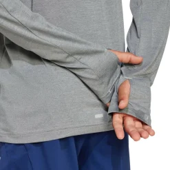 adidas - Kid's Goto PZ 1/4 Zip Longsleeve Tee - Longsleeve Grey Three / Grey One / Reflective Silver Online