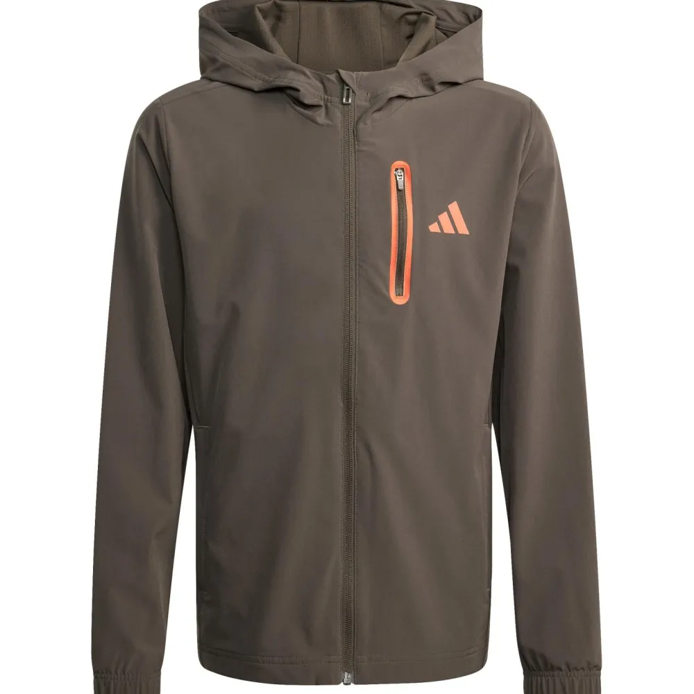 - Kid's Hooded Tech Woven Jacke - Sweat- & Trainingsjacke < adidas