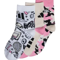 adidas Socken|Socken-- Kid's Logo Socks 3-Pack - Multifunktionssocken Wonder Quartz / White / Bliss Pink