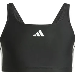 adidas - Kid's 3 Stripes Bold Bikini - Bikini Black / White Clearance