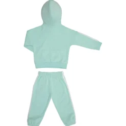 adidas Fitnessbekleidung|Pullover & Hoodies-- Kid's 3-Stripes Fleece Hoody Jogger - Sweat- & Trainingsjacke Halo Mint / White