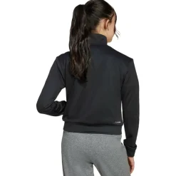 adidas - Kid's Train Essentials Game & Go Full Zip Crew - Pullover Black / White