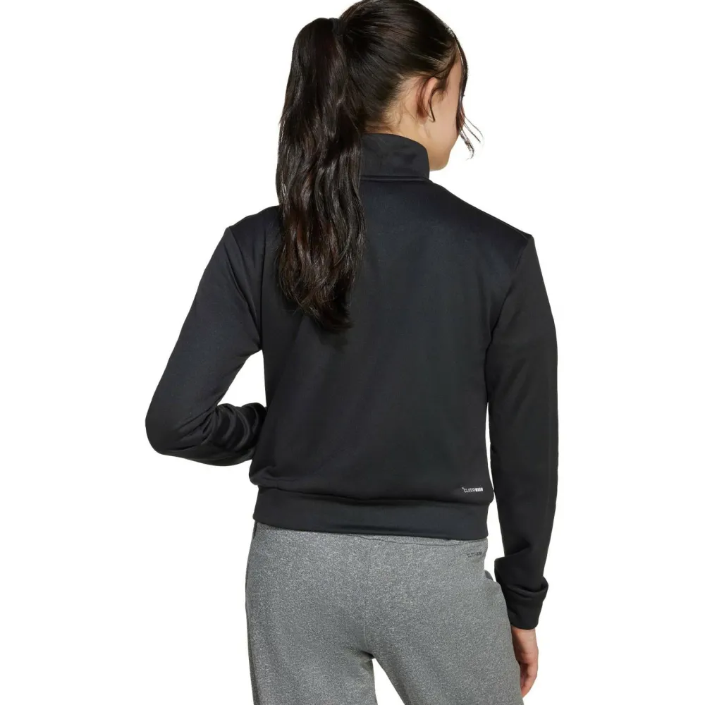 adidas - Kid's Train Essentials Game & Go Full Zip Crew - Pullover Black / White