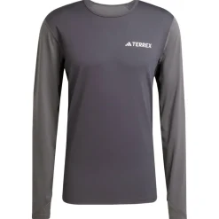 adidas Terrex - uti ynthetic Bae ayer ong eeve - Funktionhirt