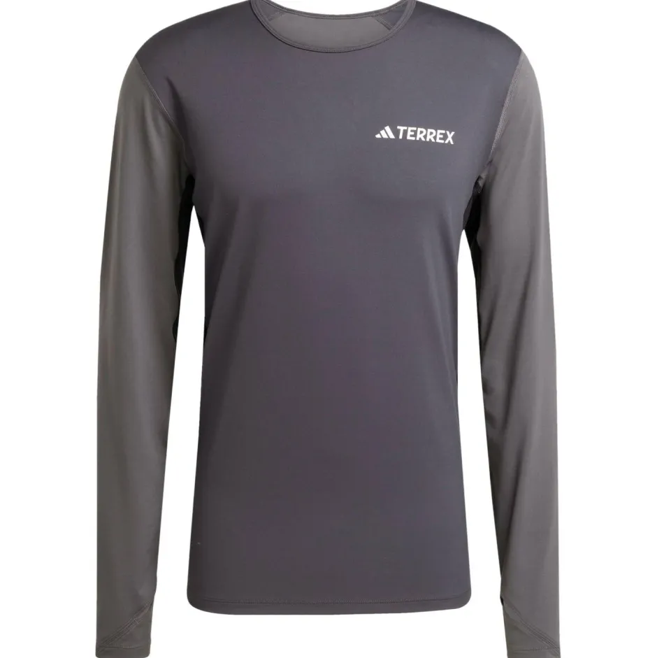 adidas Terrex - uti ynthetic Bae ayer ong eeve - Funktionhirt