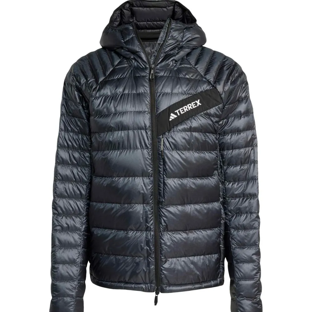 adidas Terrex - Terrex Techrock Climawarm+ Down Hooded - Daunenjacke Carbon Discount