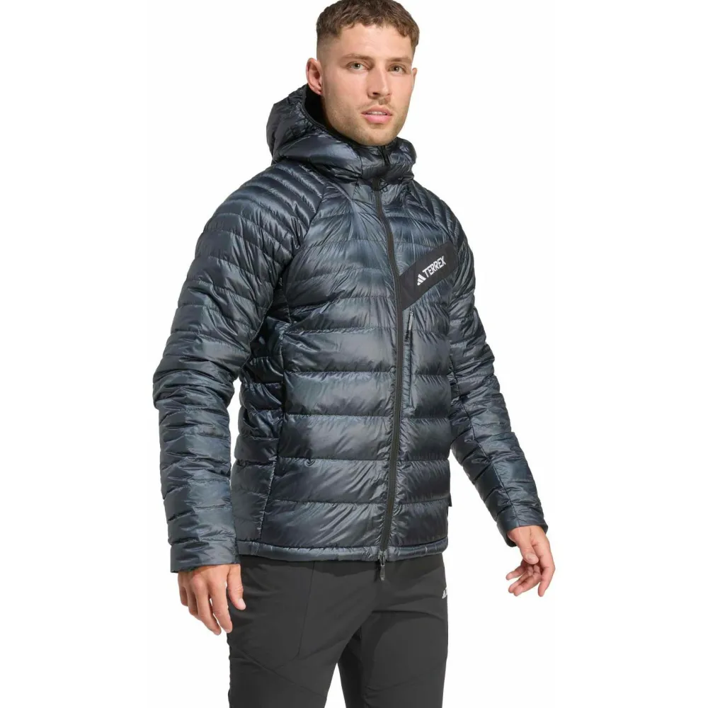 adidas Terrex - Terrex Techrock Climawarm+ Down Hooded - Daunenjacke Carbon Discount