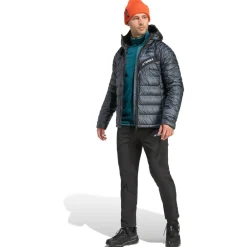 adidas Terrex - Terrex Techrock Climawarm+ Down Hooded - Daunenjacke Carbon Discount