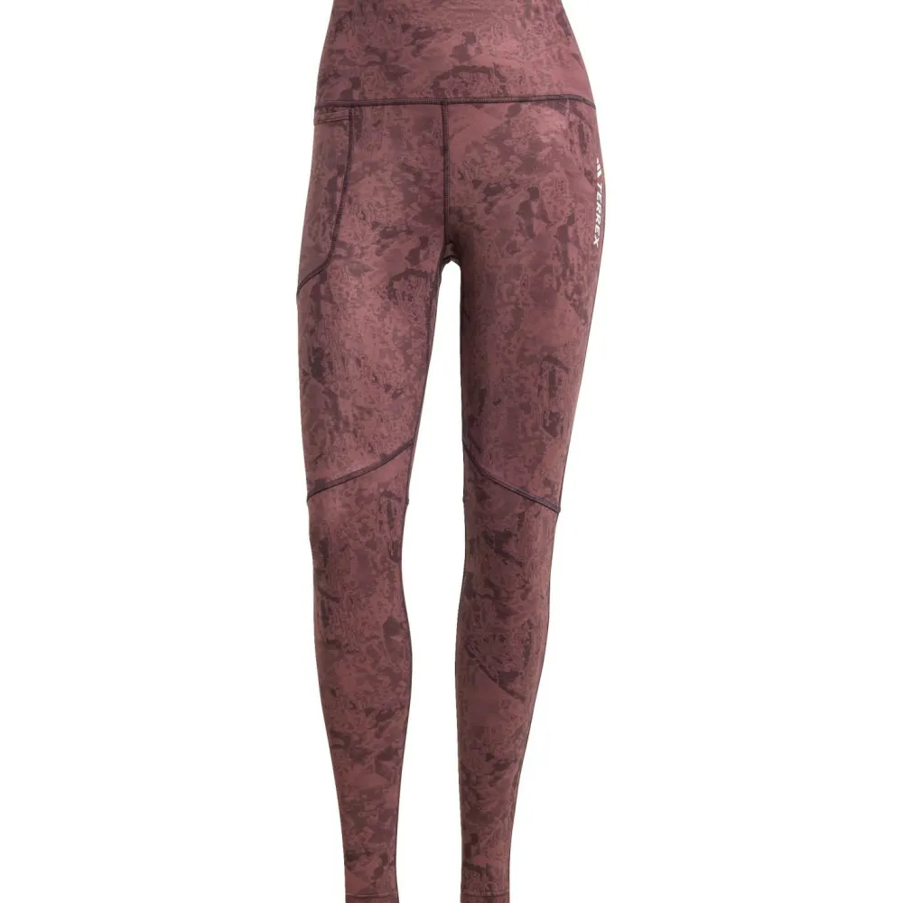 adidas Terrex - Women's Terrex Multi All Over Printed Tights - Lauftights Quiet Crimson Sale