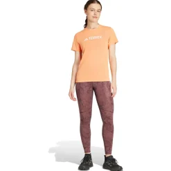 adidas Terrex - Women's Terrex Multi All Over Printed Tights - Lauftights Quiet Crimson Sale