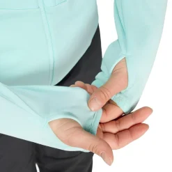 adidas Terrex Jacken|Wanderbekleidung-- Women's Terrex Techrock CW+ Wind Hooded - Fleecejacke Semi Flash Aqua