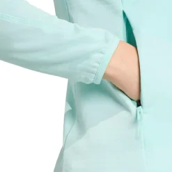 adidas Terrex Jacken|Wanderbekleidung-- Women's Terrex Techrock CW+ Wind Hooded - Fleecejacke Semi Flash Aqua