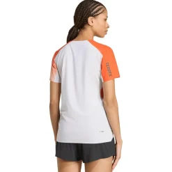 adidas Terrex Laufbekleidung|Shirts, Hemden & Longsleeves-- Women's XPR Pro Tee - Laufshirt White / Semi Impact Orange