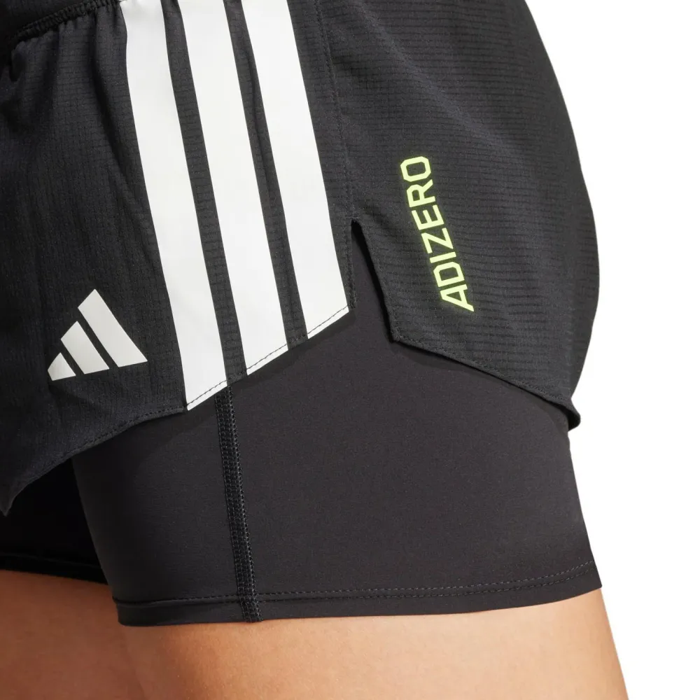 adidas - Women's Adizero 2in1 Shorts - Laufshorts Black Sale