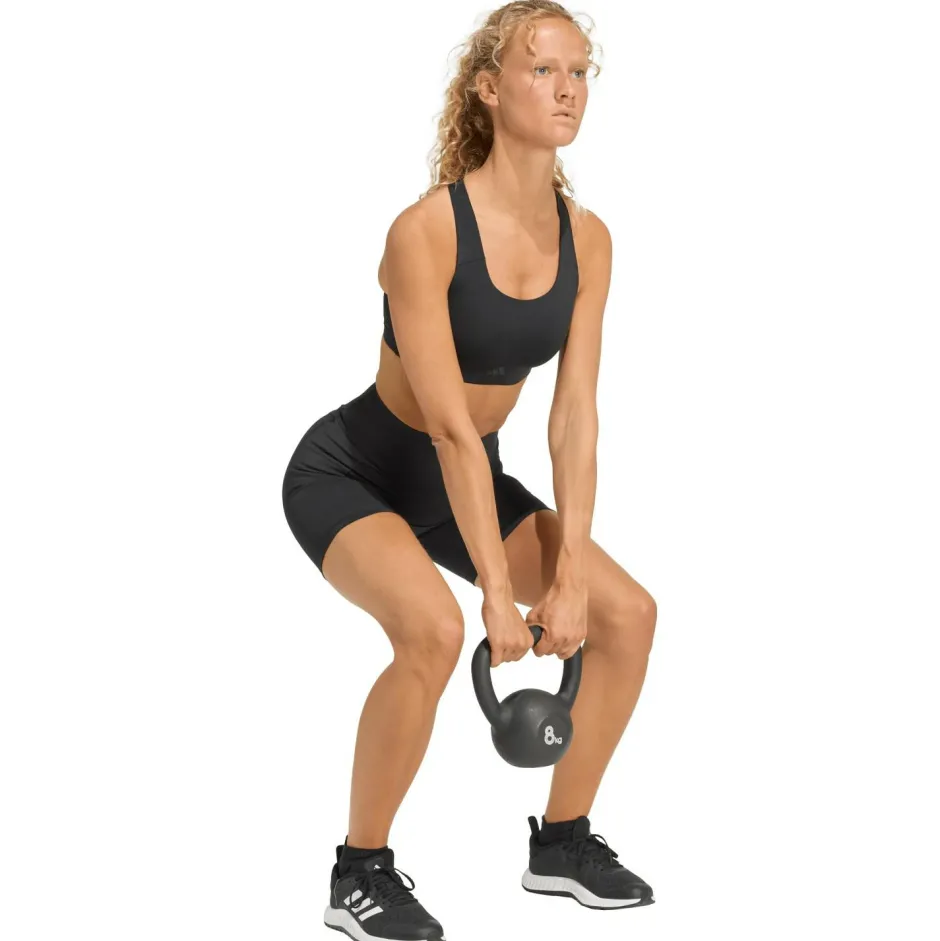 adidas Laufbekleidung|Hosen-- Women's Optime Power Short Leggings - Leggings Black