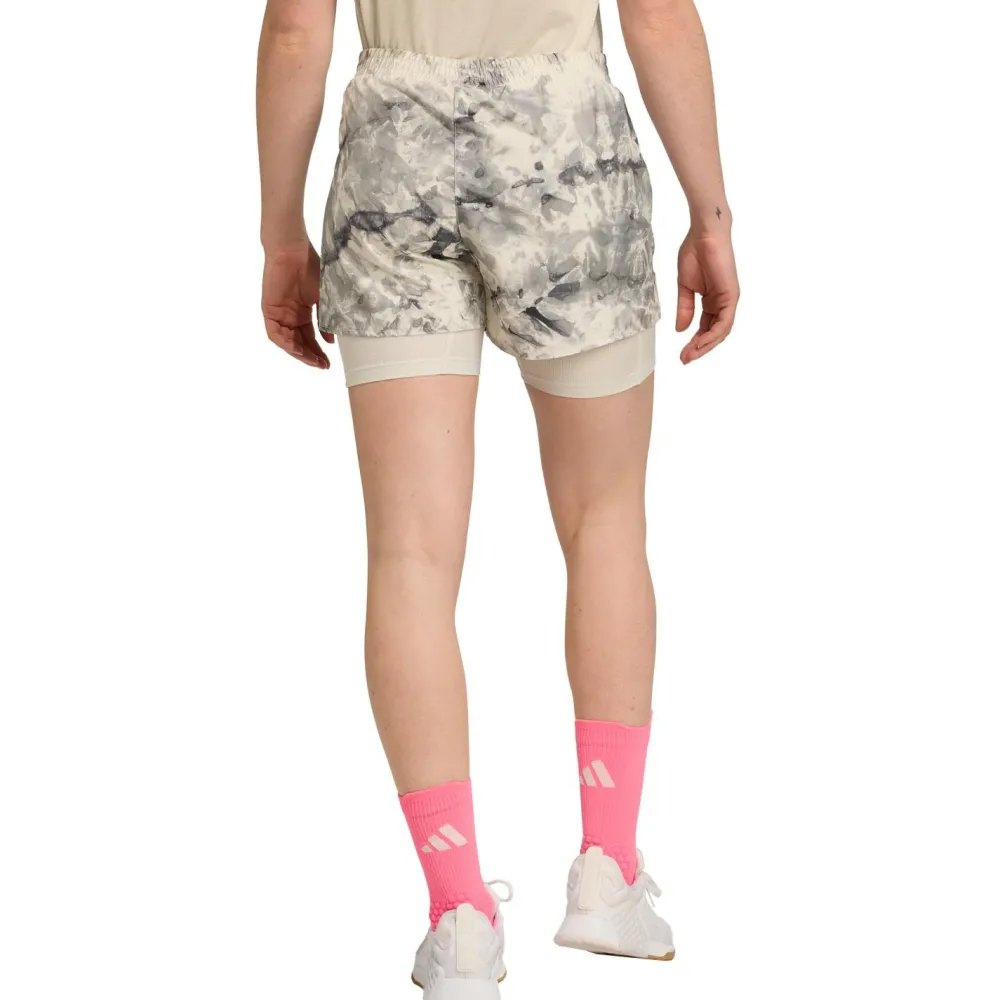 - Woen' Own The Run pray Dye 2in1 hort - aufhort < adidas New