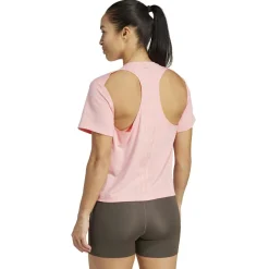 adidas Laufbekleidung|Shirts, Hemden & Longsleeves-- Women's Power Back Coutout 3-Stripes Tee - Funktionsshirt