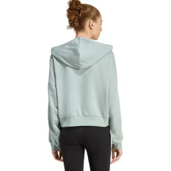 adidas - Women's 3-Stipes French Terry QZ Hoodie - Sweat- & Trainingsjacke Wonder Sage / White