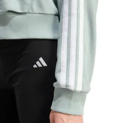 adidas - Women's 3-Stipes French Terry QZ Hoodie - Sweat- & Trainingsjacke Wonder Sage / White