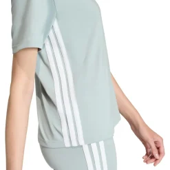adidas - Women's 3-Stripes SJ Tee - T-Shirt Wonder Sage / White Online