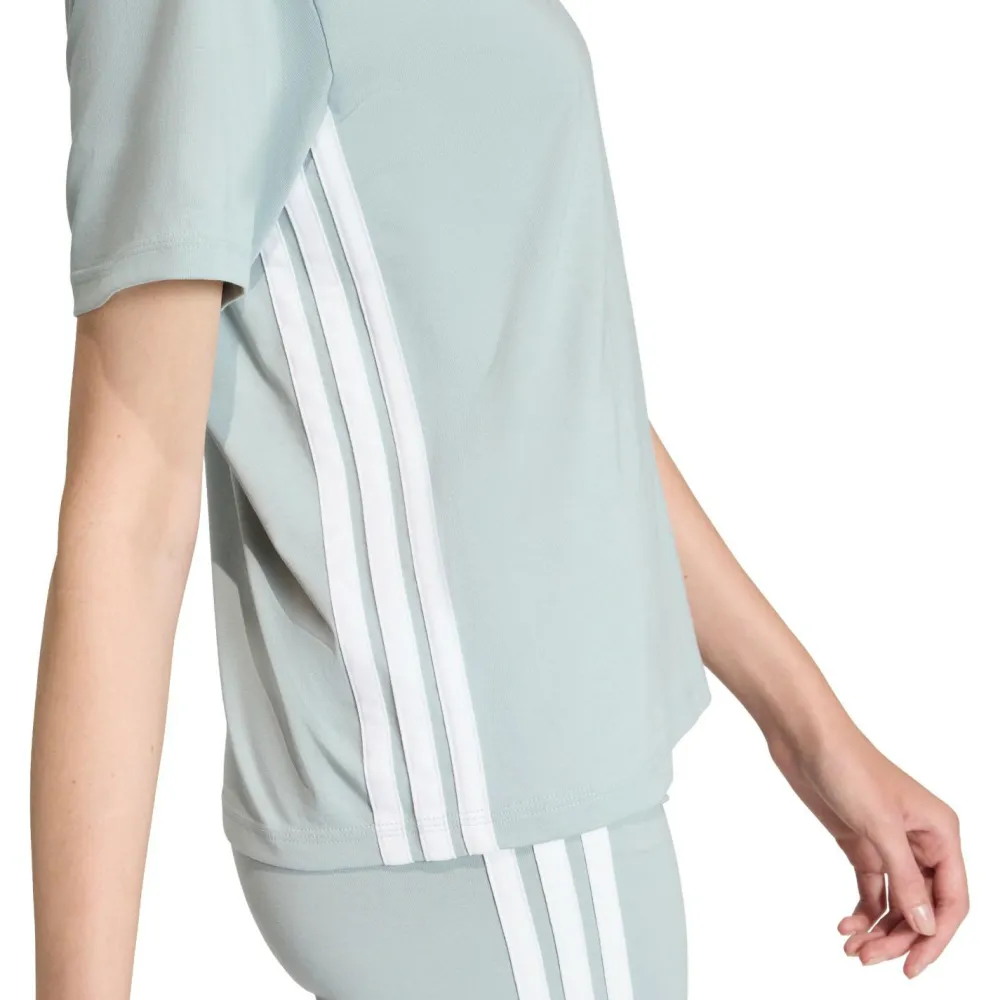 adidas - Women's 3-Stripes SJ Tee - T-Shirt Wonder Sage / White Online