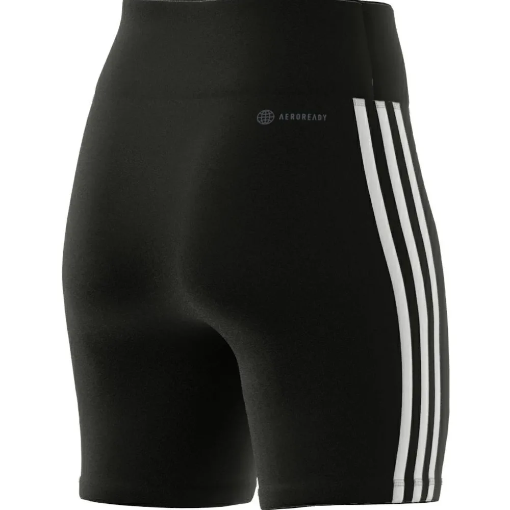 adidas - Women's TE 3 Stripes Short Tight - Lauftights Black Discount