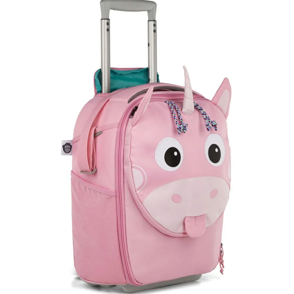 Affenzahn - Kinderkoffer Einhorn - Kinderrucksack Pink