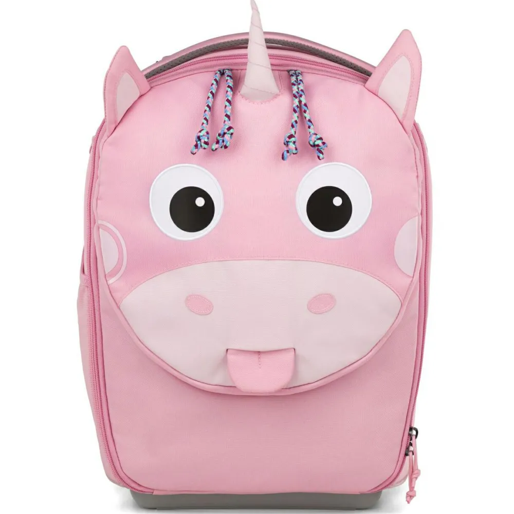 Affenzahn - Kinderkoffer Einhorn - Kinderrucksack Pink