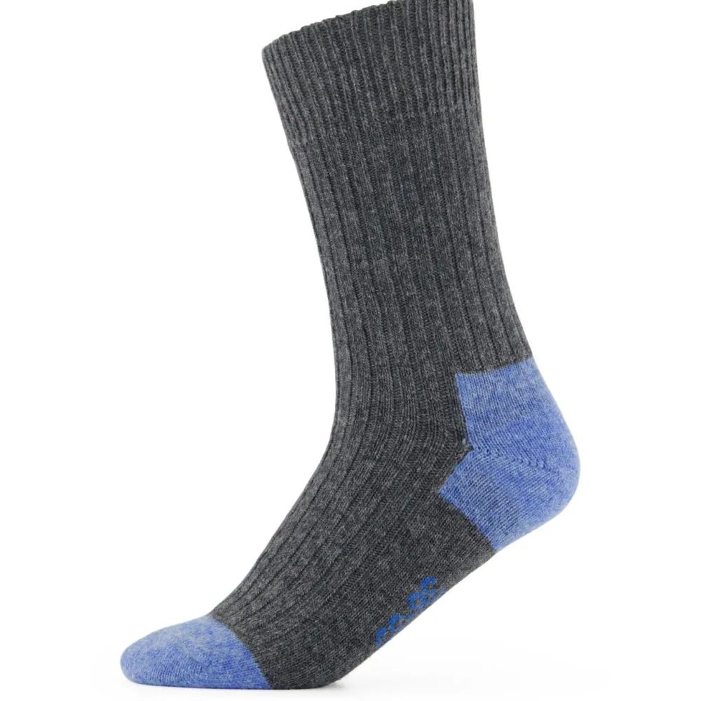 - Merino Cashmere Ribbed Crew - Multifunktionssocken < Alpacasocks&Co New