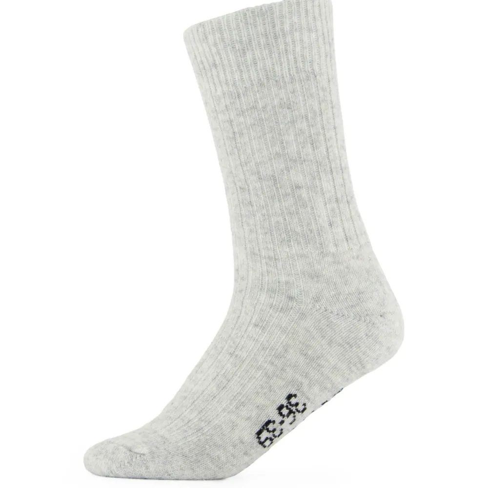 - Merino Cashmere Ribbed Crew - Multifunktionssocken < Alpacasocks&Co New