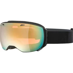 Alpina Ski-Ausrüstung|Skibrillen-- Big Horn Q Mirror S2 (VLT 24%) - Skibrille Black Matt / Mirror Gold