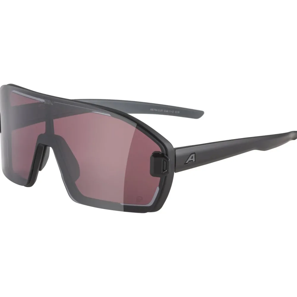 Alpina - Bonfire Mag Q S1 + S3 - Sonnenbrille Black Matt / Quattroflex Pink Clearance