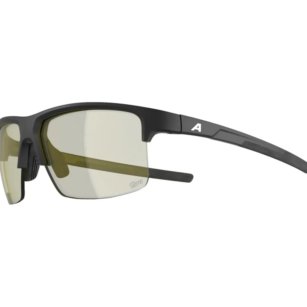 Alpina - Eagle Q-Lite S1 - Sonnenbrille Black Matt / Q-Lite Yellow Clearance