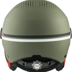 Alpina - Kid's Zupo Visor Q-Lite Mirror S2 - Skihelm Olive / Red Matt Outlet