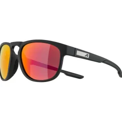 Alpina Wanderbekleidung|Fahrradbrillen-- Rift Mirror S3 - Sonnenbrille Black Matt / Red Mirror