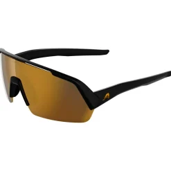 Alpina - Turbo HR Mirror S3 - Fahrradbrille Black Matt / Gold Mirror